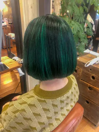 ミディアム カラー NAGON STYLE  MICI所属・佐藤 美聡のヘアスタイル