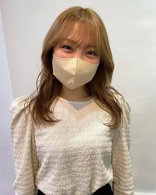 ロング カラー silo所属・silo MOKA 顔周りカット🦦のヘアスタイル