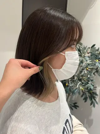 ミディアム aoi ♡グレージュ ・ベージュカラーのヘアスタイル