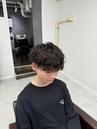 ショート パーマ メンズ メンズカット/波巻き TAKUMAのヘアスタイル