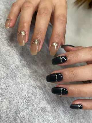 ロング カラー ヘアアレンジ キッズ ネイル マツエク・マツパ アイブロウ 福田 加奈のネイルデザイン