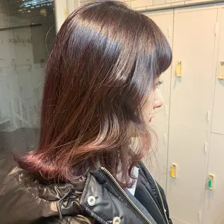 ミディアム マホ/日吉/髪質改善 /レイヤー/ガーリーのヘアスタイル