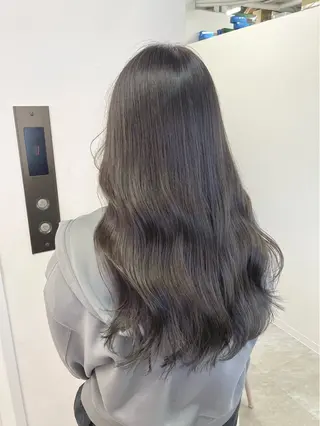 ロング カラー 🔵潤艶暗髪 茶屋町・増田🔵のヘアスタイル