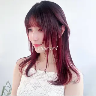 セミロング カラー 艶カラー🫧 猿渡 響のヘアスタイル