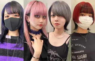 カラー オタク特化🎀 顔まわり🎀ゆうなのヘアスタイル