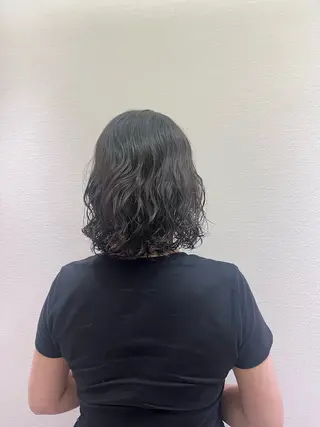 ミディアム パーマ Rosierbleu 道正のヘアスタイル