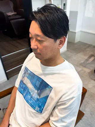 ショート パーマ メンズ amule hair ✂️山本　丈則✂️のヘアスタイル
