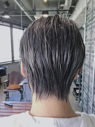 ショート カラー メンズ 代表 中島貴志のヘアスタイル