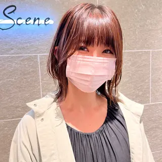 ミディアム 縮毛矯正、髪質改善 肘以上無料のヘアスタイル