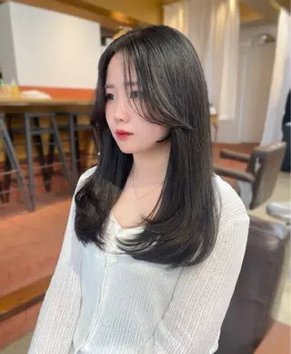 セミロング ショート/レイヤー カット/ミサキ💐のヘアスタイル