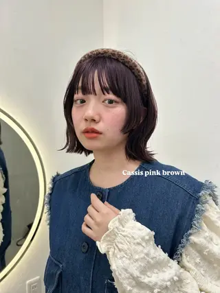 ショート カラー 透明感color 🫧ruko🌿銀座のヘアスタイル