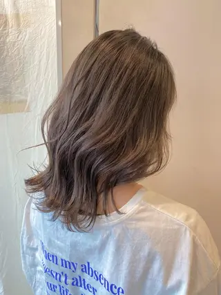 ミディアム カラー On所属・顔まわりカット🌟 くびれヘア/寺門遥輝のヘアスタイル