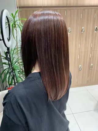 ミディアム 美髪矯正/髪質改善 /ヨナミネのヘアスタイル