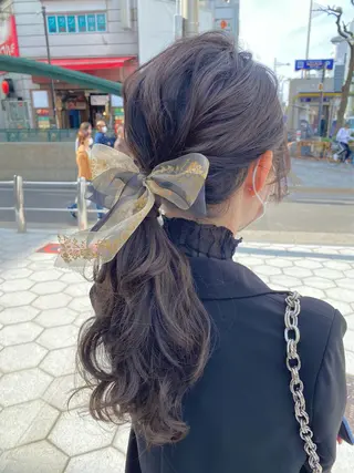 ロング ヘアアレンジ le'a所属・谷町/Le'a /竹原しおなのヘアスタイル