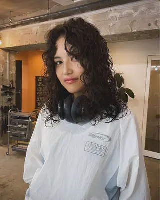ミディアム パーマ GATTACA所属・KEI gattacaのヘアスタイル