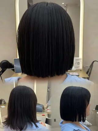 ミディアム 縮毛矯正メンズカット ひなたのヘアスタイル