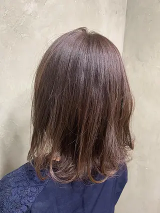 ミディアム カラー 🌈髪質改善💕 縮毛矯正✨青木まで✨のヘアスタイル