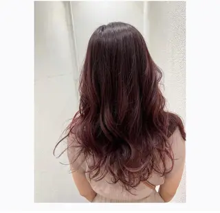 ロング カラー パーマ 下平 秀美のヘアスタイル