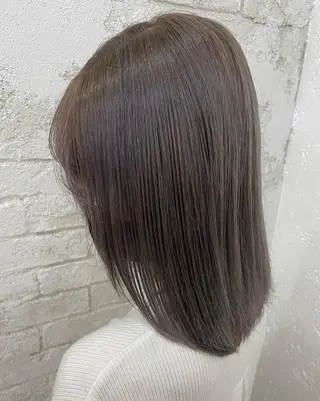 ミディアム カラー 🎀モテ髪ミルクティ ー🎀yasunaのヘアスタイル