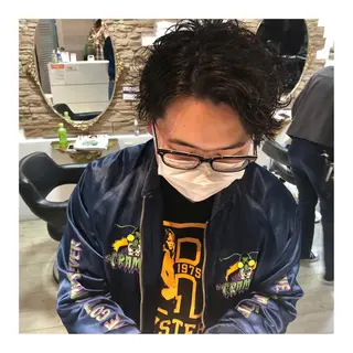 パーマ メンズ メンズパーマ 次元のヘアスタイル