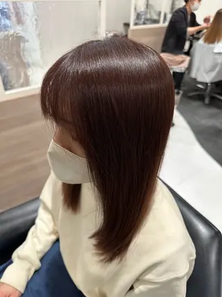 ミディアム 古賀 光のヘアスタイル