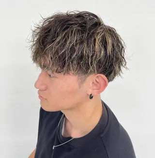 ミディアム カラー パーマ メンズ 【柏メンズパーマ職人 】店長　KAZUMAのヘアスタイル