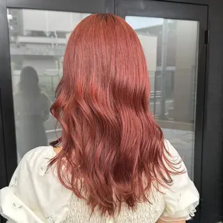 セミロング カラー 透明感カラー/パーマ 🌀アオノアユミのヘアスタイル