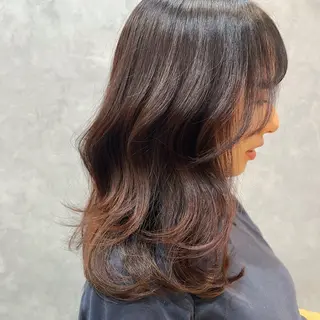 ミディアム カラー 中村 ひなたのヘアスタイル