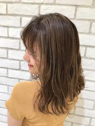 セミロング カラー 上尾/ママ美容師🫧 𝐌𝐞𝐢のヘアスタイル