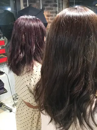 ロング カラー パーマ 代表 中島貴志のヘアスタイル