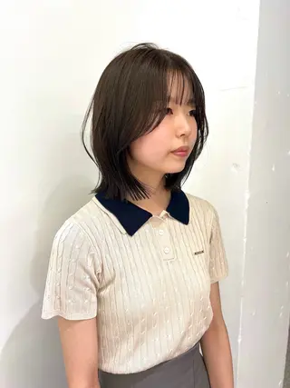 ミディアム 淺井 捺央のヘアスタイル