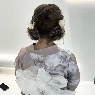 ミディアム ヘアアレンジ 🌈 YUUNA🌈のヘアスタイル