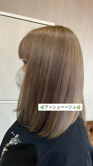 ミディアム ♡🎀垢抜け透明感 カラーaomi🐇♡のヘアスタイル