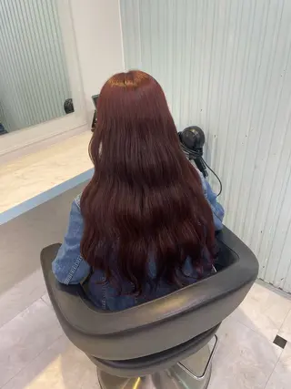 ロング カラー 🍒♡艶髪暖色カラー saaya♡🍒のヘアスタイル