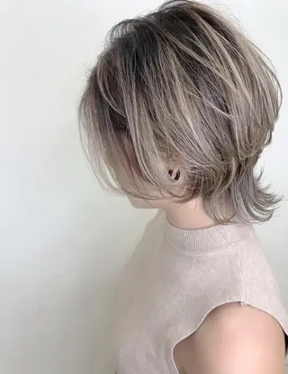 ショート カラー 髪質改善 Noe心斎橋店のヘアスタイル