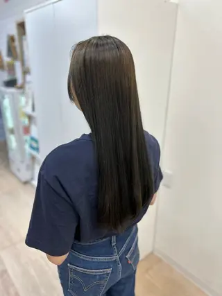 ロング 原 夢歩のヘアスタイル