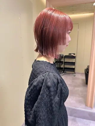 ミディアム ボブ/ぱつっとボブ/ 谷口 海星のヘアスタイル
