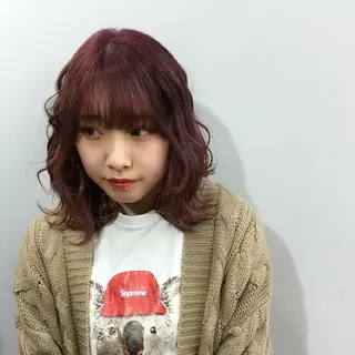 ミディアム カラー 艶髪サラサラカラー 🌈前原健吾のヘアスタイル