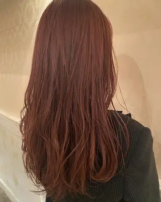 ロング カラー 髪質改善／美髪矯正 林田和真のヘアスタイル