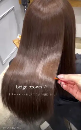 カラー miloc himekaのヘアスタイル