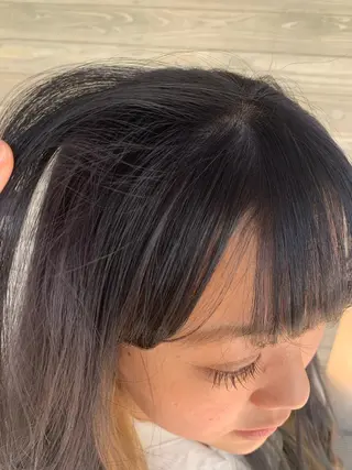 ミディアム カラー ヘアアレンジ la fith所属・rico_by ヘアとアイブロウのヘアスタイル