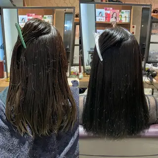 ロング saya 🧸 カット/縮毛矯正のヘアスタイル