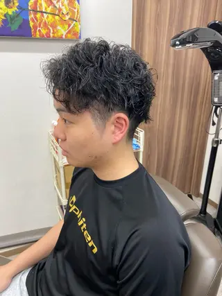 ショート パーマ BARBER SHOP 涼所属・清水 大生のヘアスタイル