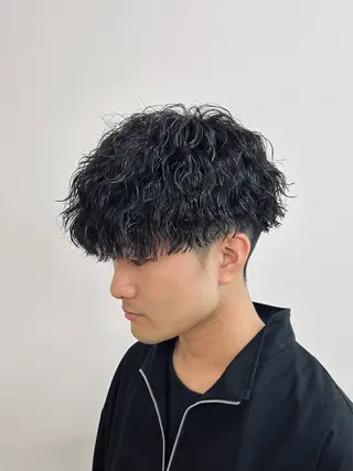 ミディアム パーマ メンズ 🏁メンズパーマ/ RYOYAのヘアスタイル