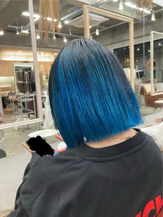 ミディアム カラー 新田龍之輔 →メンズ/派手髪のヘアスタイル