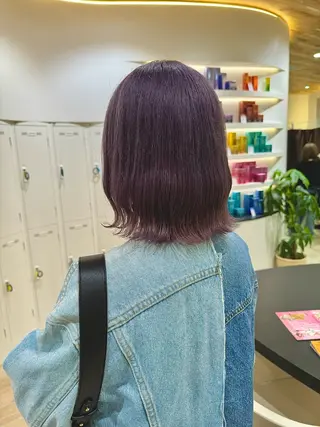 ミディアム 垢抜け/レイヤー/ ハイトーン/アスナのヘアスタイル