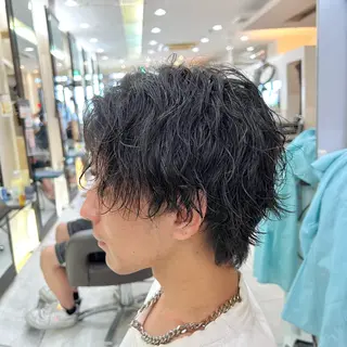 パーマ メンズ アグヘアーシータ所属・🤩メンズカット/ パーマ山本🤩のヘアスタイル