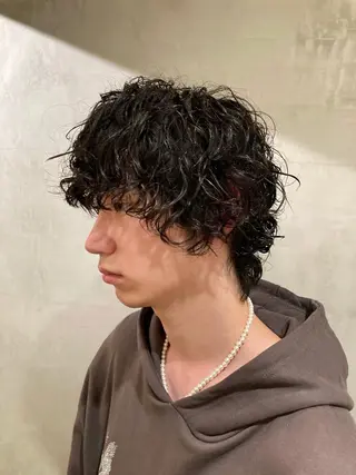 パーマ メンズ 🛑柔らか透明感 カラー🛑大谷のヘアスタイル
