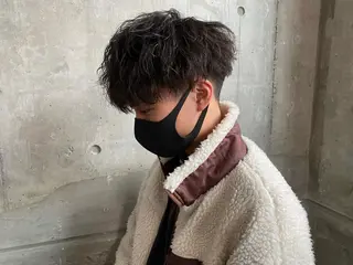 ショート パーマ BABY 艶髪暗髪ヘア💖達人のヘアスタイル