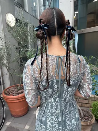 ロング ヘアアレンジ しみず さくら🌸のヘアスタイル